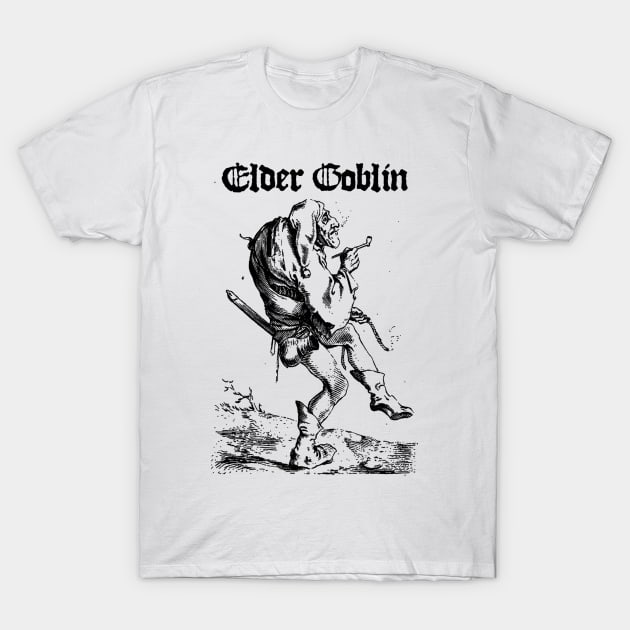 Elder Goblin - For the Glory of Blackholm Black T-Shirt by Serpent’s Sword Records